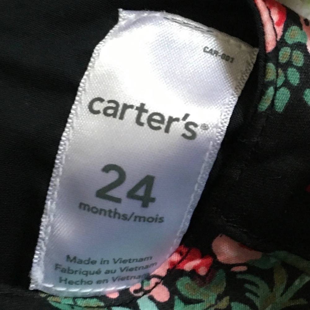 Carters Baby Girl Cotton Floral Dress&bloomer size 24 month. - Picture 3 of 8